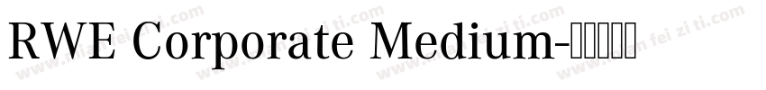 RWE Corporate Medium字体转换